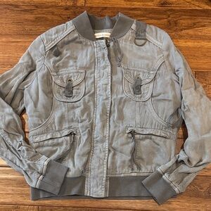 Peyton & Jensen Stylish distressed Gray Jacket XS/S